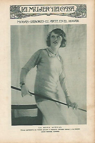 LAMINA BLANCO Y NEGRO 7853: Traje deportivo de la casa Henri a la Pensee