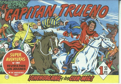 El Capitan Trueno facsimil numero 152: Chendalang y los cien mil