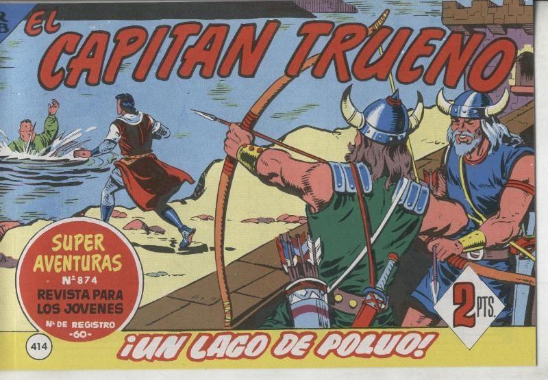 El Capitan trueno facsimil numero 414: Un lago de polvo
