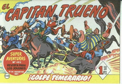 El Capitan trueno facsimil numero 230: Golpe temerario