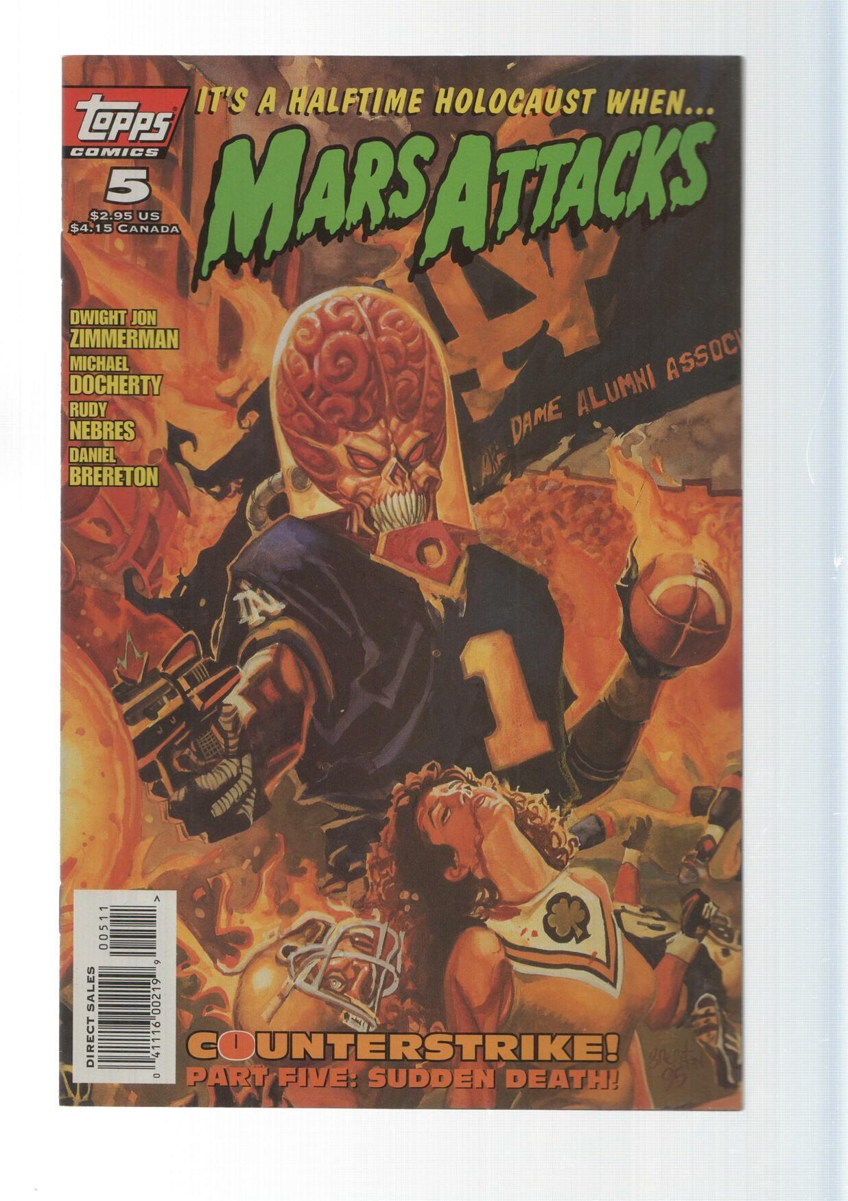 Topps Comics: Counterstrike, part five: Sudden Death - Mars Attacks Volume 2, number 5