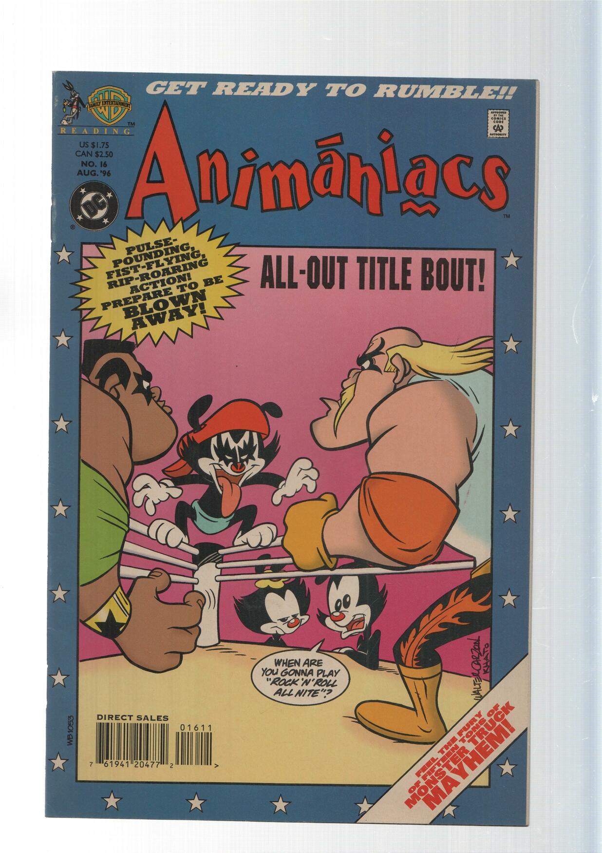 DC: Animaniacs num 16 - Wrestlemaniacs. All-out title bout