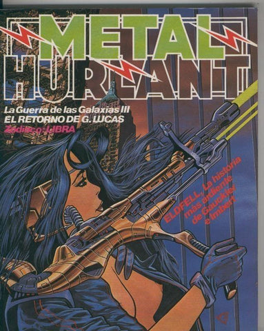 Revista Metal Hurlant numero 19: La guerra de las galaxias III, el retorno de G.Lucas (articulo 6 paginas)