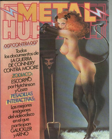 Metal Hurlant revista numero 20: articulo sobre 007 James Bond de 8 paginas