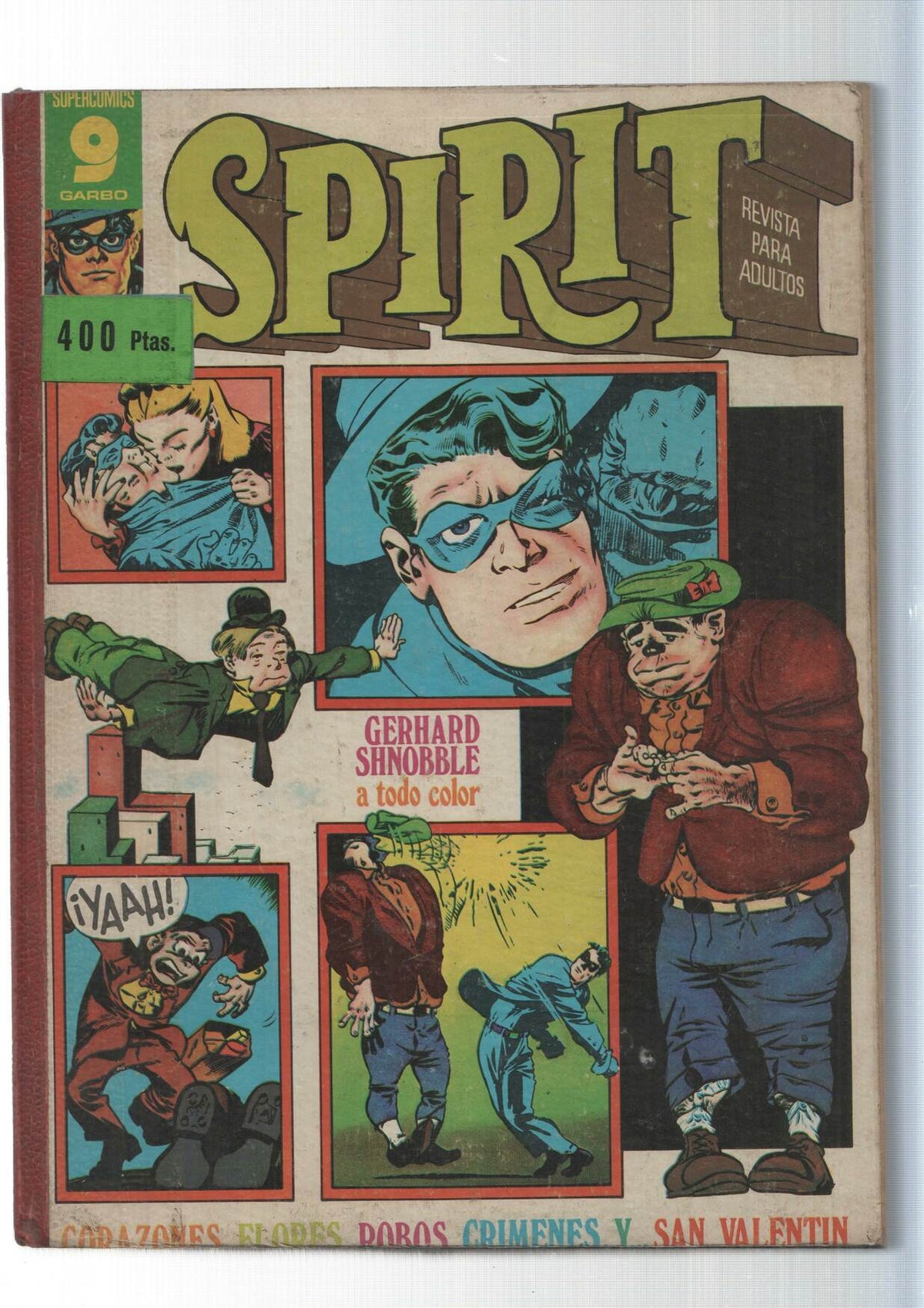 Garbo: Spirit: retapado editorial con los numeros 16, 9,1,11,12,2,3