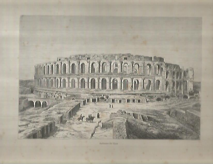 LAMINA 9575: Anfiteatro del Djem en Tunez