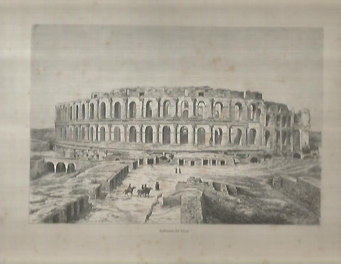 LAMINA 9575: Anfiteatro del Djem en Tunez
