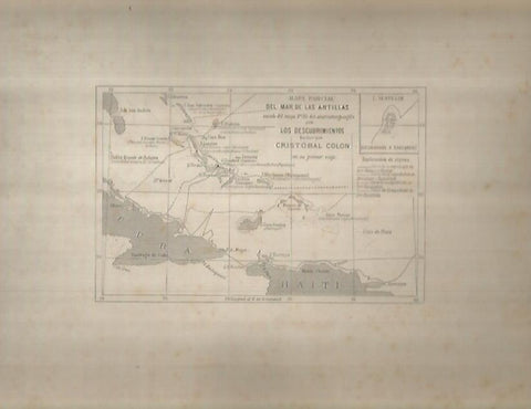 LAMINA 9581: Mapa parcial del Mar de las Antillas