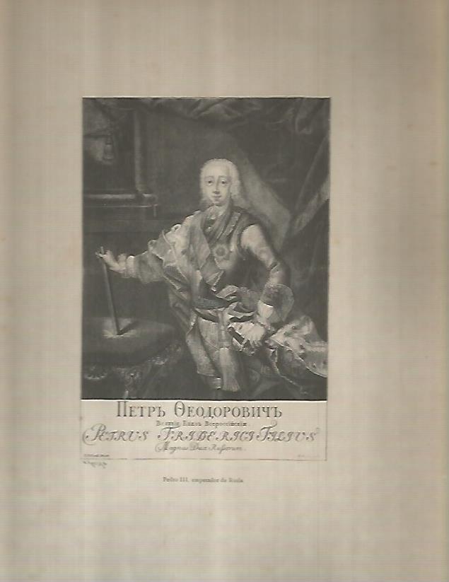 LAMINA 9590: Pedro III emperador de Rusia