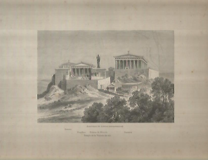 LAMINA 9595: Recostruccion de la Acropolis de Atenas
