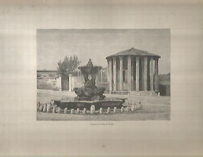 LAMINA 9601: Templo de Vesta en Roma