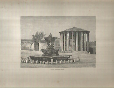 LAMINA 9601: Templo de Vesta en Roma
