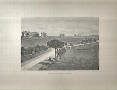 LAMINA 9602: Acueducto romano en la Campania