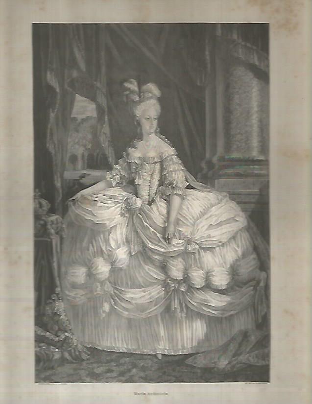 LAMINA 9612: Maria Antonieta