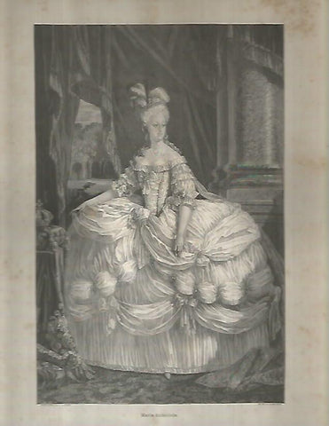 LAMINA 9612: Maria Antonieta