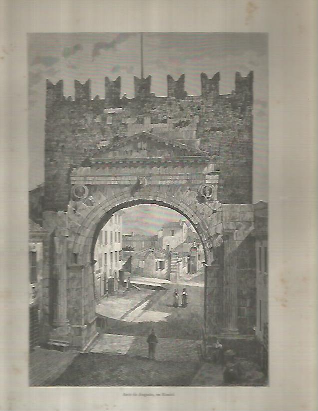 LAMINA 9615: Arco de Augusto en Rimini