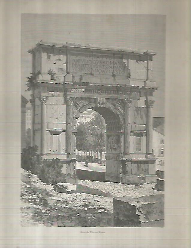 LAMINA 9622: Arco de Tito en Roma