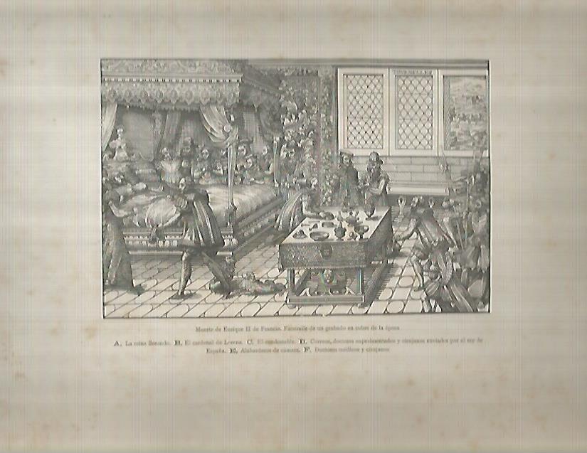 LAMINA 9626: Muerte de Enrique II de Francia