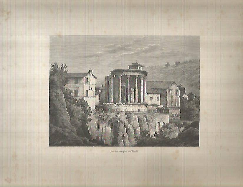 LAMINA 9636: Los dos templos de Tivoli