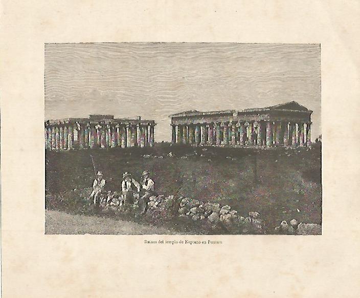 LAMINA 9641: Ruinas del Templo de Neptuno en Postum