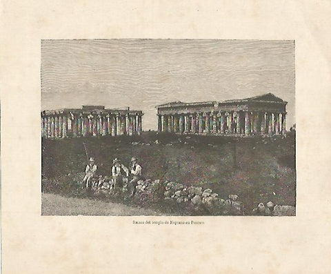 LAMINA 9641: Ruinas del Templo de Neptuno en Postum
