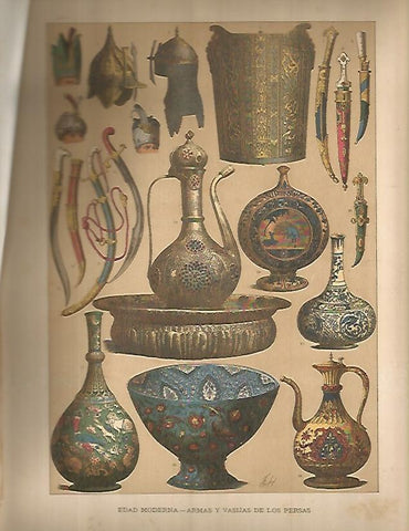 LAMINA 9645: Armas y vasijas de los persas