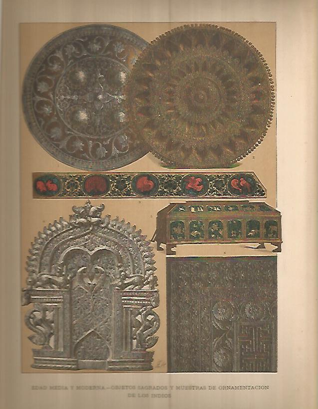 LAMINA 9665: Objetos sagrados de la India