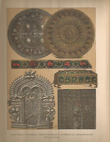 LAMINA 9665: Objetos sagrados de la India