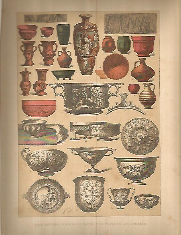 LAMINA 9687: Vasijas de la antigua Roma
