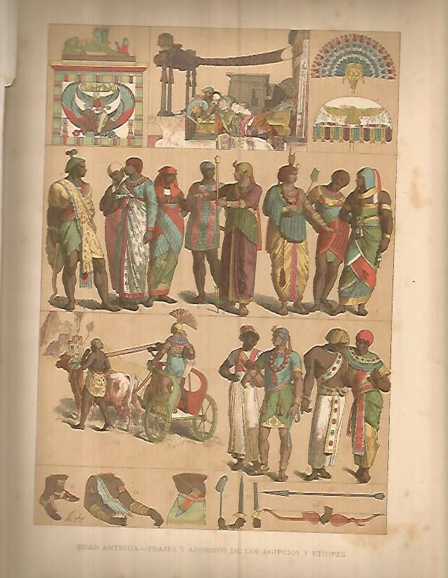LAMINA 9691: Trajes y adornos de Egipto y Etiopia