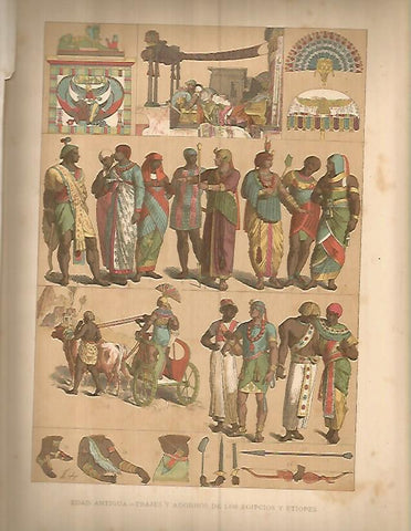 LAMINA 9691: Trajes y adornos de Egipto y Etiopia