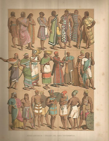 LAMINA 9722: Trajes del Asia occidental