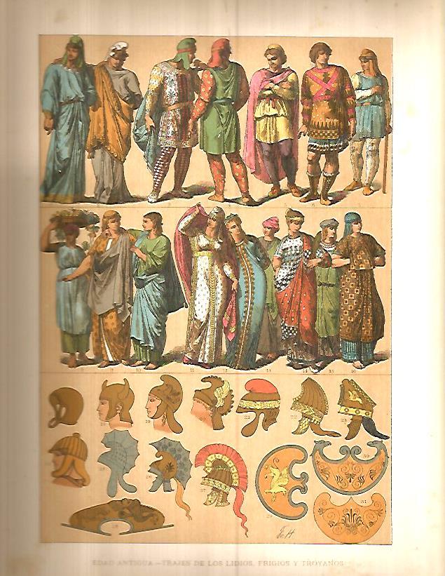 LAMINA 9731: Trajes de Lidia Frigia y Troya