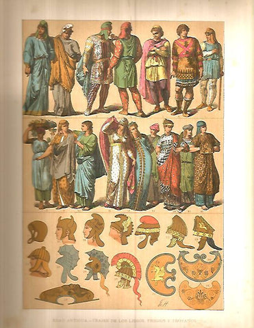 LAMINA 9731: Trajes de Lidia Frigia y Troya