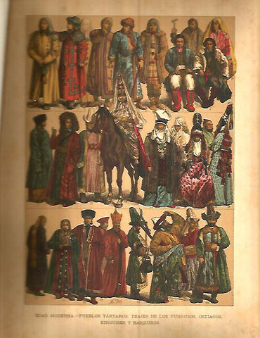 LAMINA 9738: Trajes de los tungusos ostiacos y basquiros