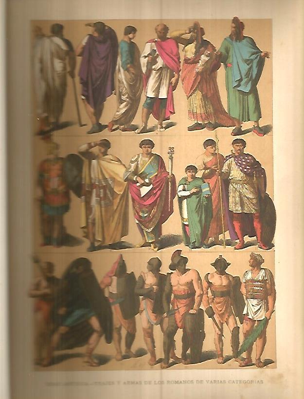 LAMINA 9751: Trajes y armas de los romanos