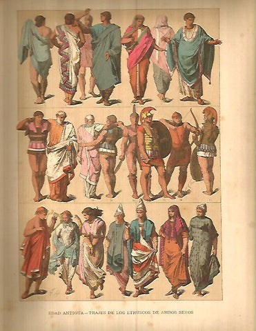 LAMINA 9761: Trajes de Etruria