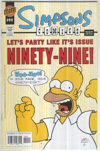 SIMPSONS COMICS, Vol.1 No.99: Living (Bongo 2004)