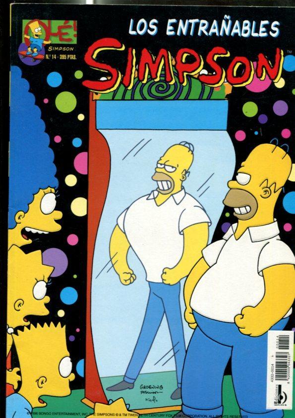 Coleccion Ole: Simpsons numero 14: Los entrañables (cubierta con relieve)