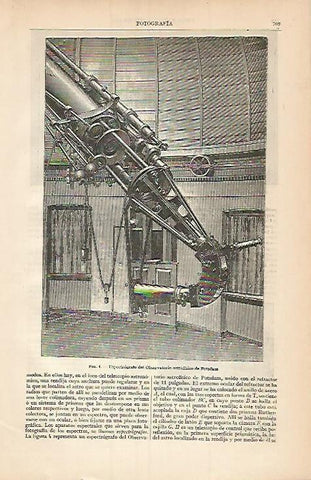 LAMINA ESPASA 3448: Espectografo del Observatorio Astrofisico de Postdam