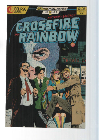 Eclipse: Crossfire and Rainbow num 2 - Night in west Hollywood, DNAGents mini-series. By Mark Evanier and Dan Spiegle