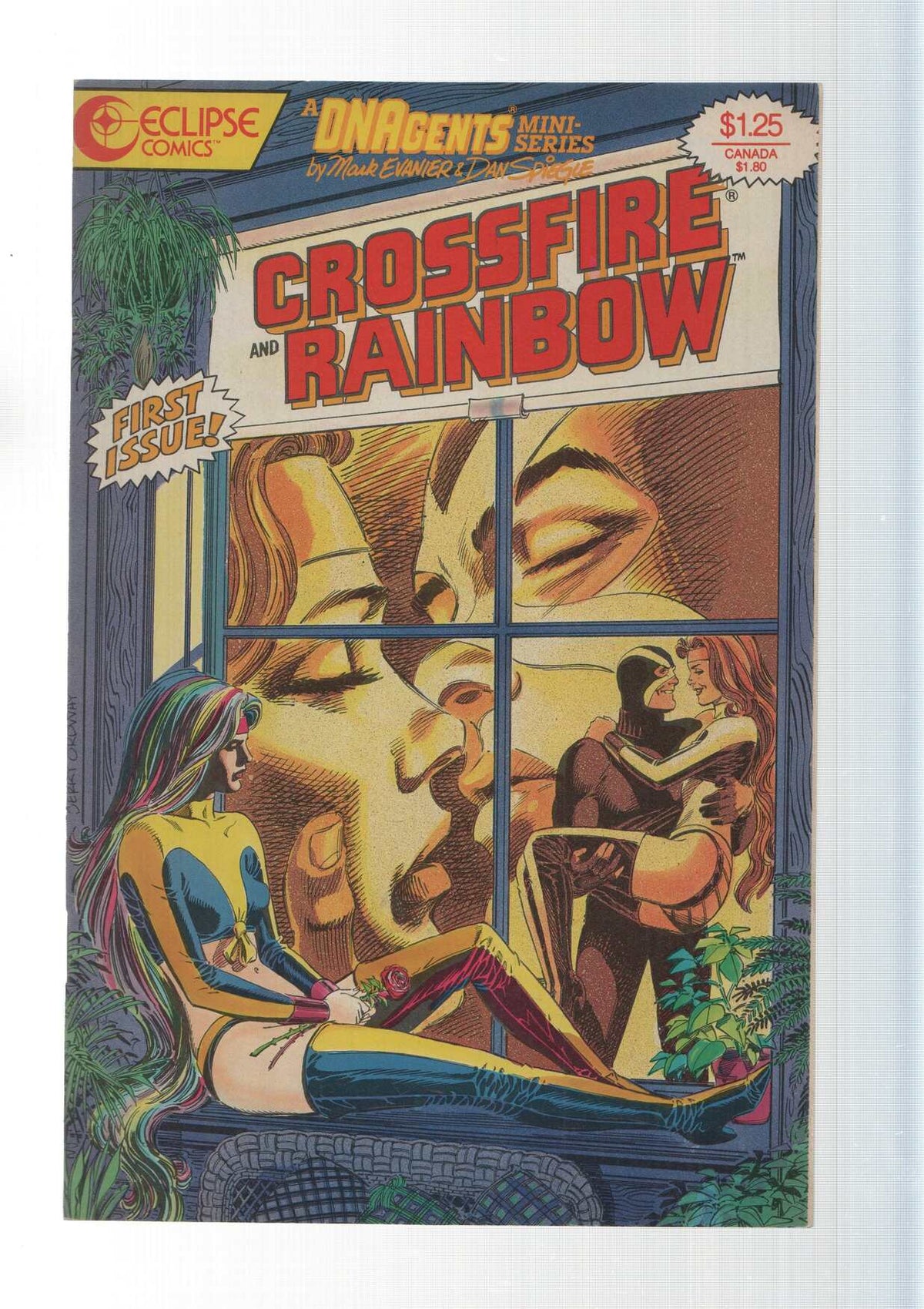Eclipse: Crossfire and Rainbow num 1 - This is yout sex life, DNAGents mini-series. By Mark Evanier and Dan Spiegle