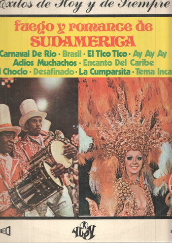 LP: Fuego y romnance de Sudameria. Exitos de hoy y de siempre. Serie Especial. La parte de abajo de la cubierta esta totalmente abierta