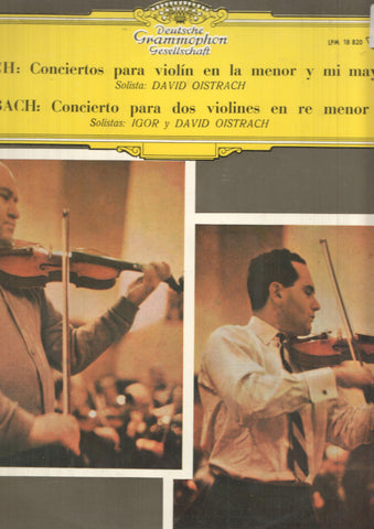 LP: Bach - Concierto para violin, cuerda y continuo en la menor y mi mayor. Concierto para dos violines en re menor