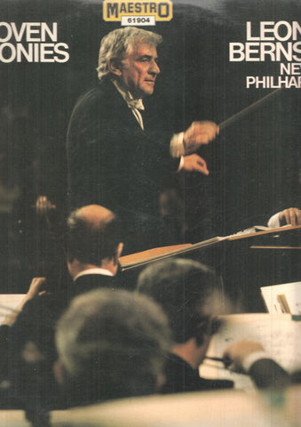 LP: Sinfonias de Beethoven: Beethoven Sinfonia num 5. Leonard Bernstein, Filarmonica de Nueva  York. Producido por John McClure