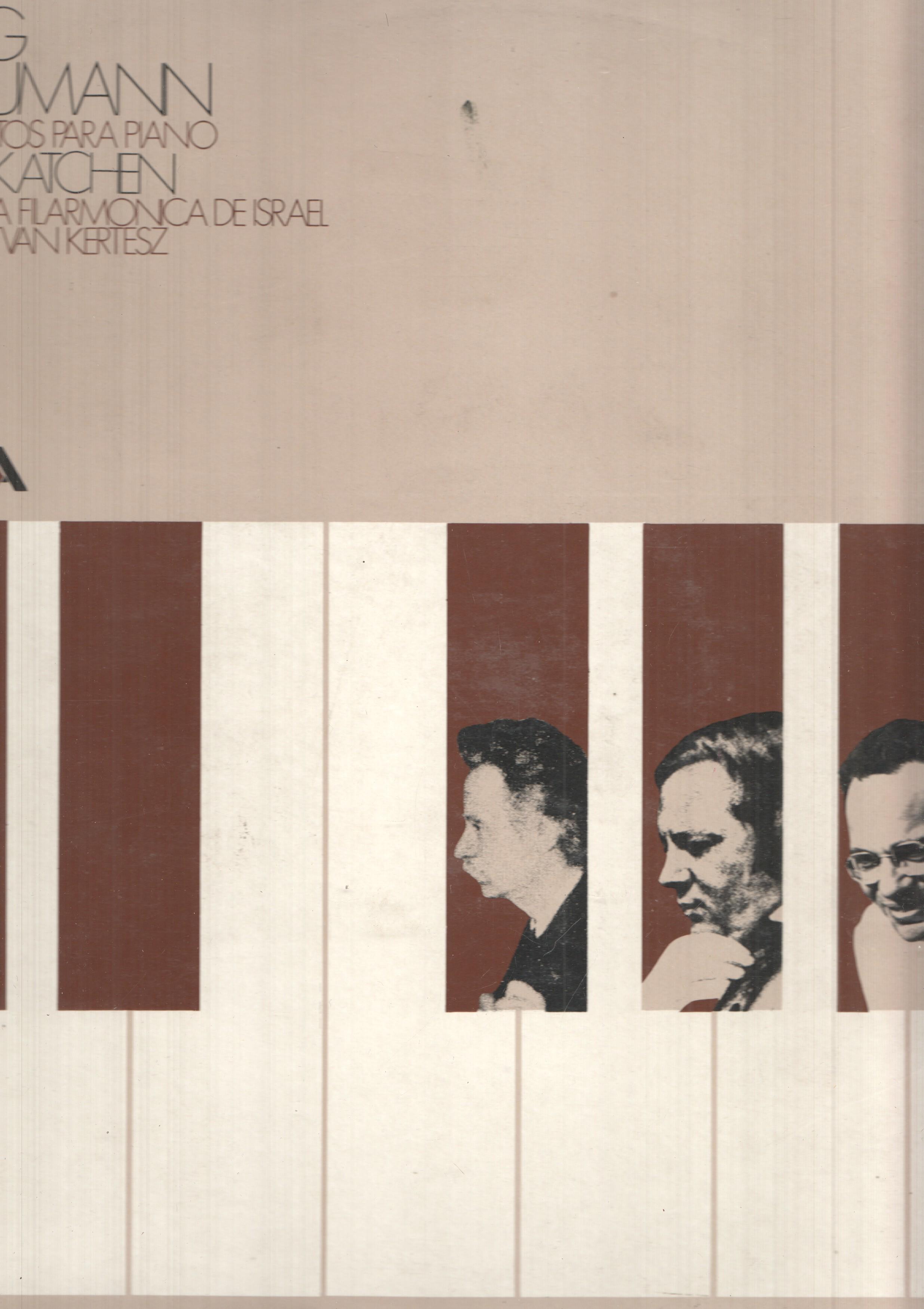 LP: Grieg, Schumann, Julius Atchen - Conciertos para piano, Orquesta Filarmonica de Israel. Istvan Kertesz