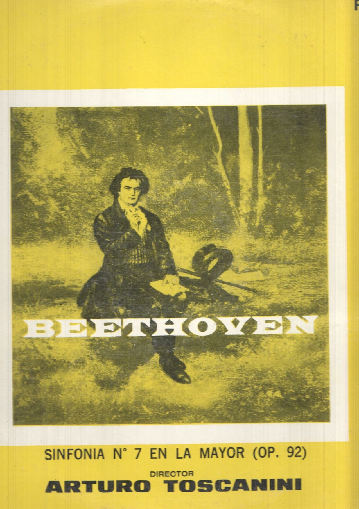 LP: Beethoven num 7 en La mayor, op. 92 - Arturo Toscanini. Serie Rojo, His Masters Voice