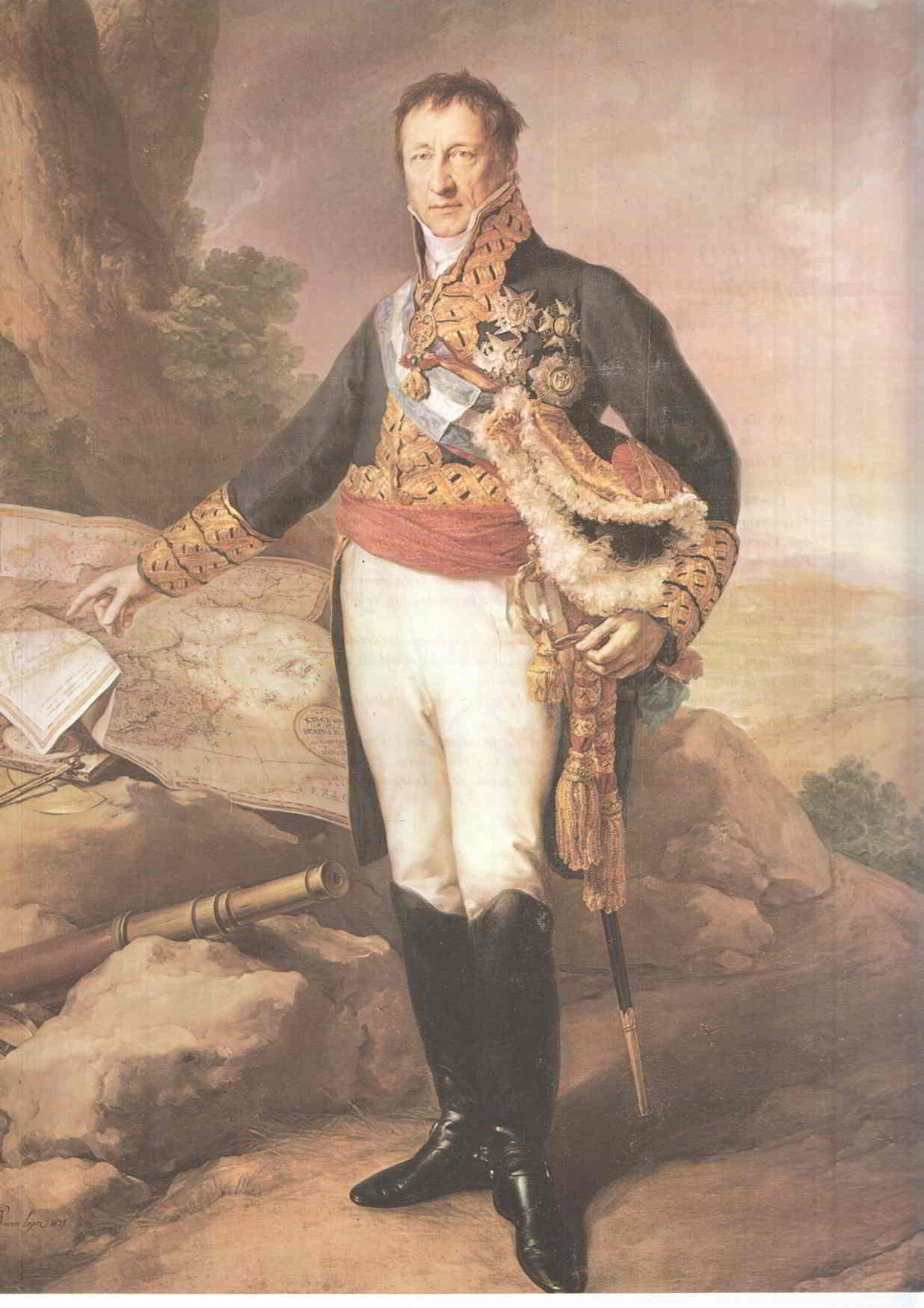 Lamina/sheet/feuille numerada 035: Pedro Alcantara de Toledo, Duque del infantado