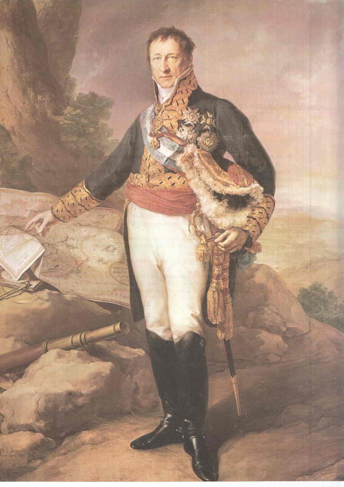 Lamina/sheet/feuille numerada 035: Pedro Alcantara de Toledo, Duque del infantado