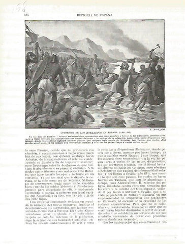 LAMINA 4671: Aparicion de los normandos en España